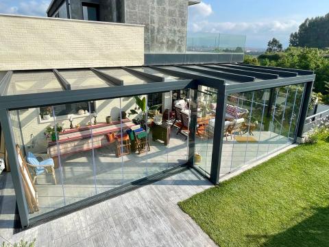 Pérgolas de aluminio con toldo corredero » PÉRGOLA Precio-sa BIOCLIMÁTICAS